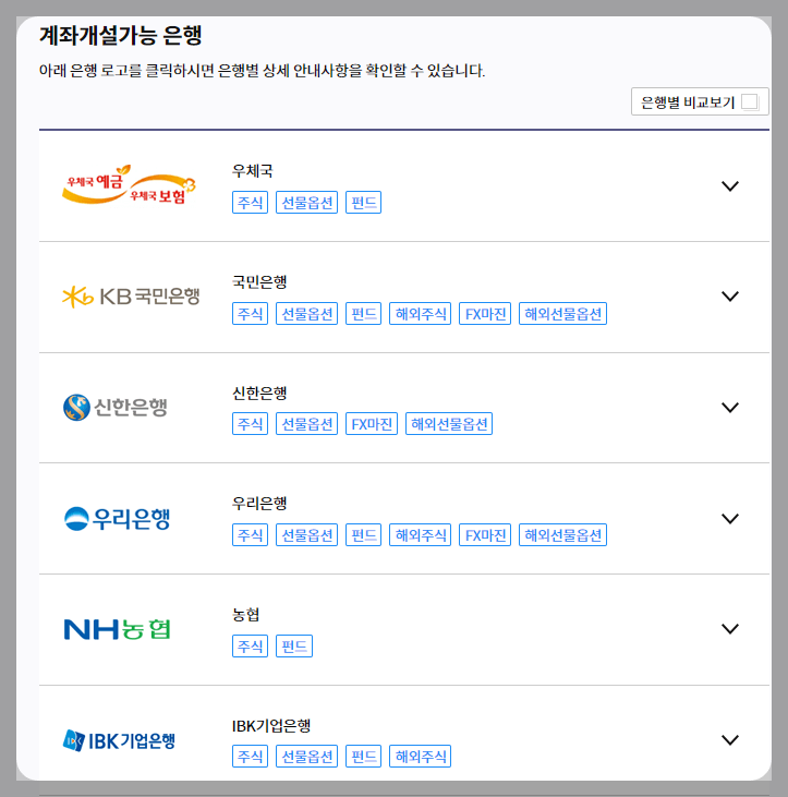 계좌개설 방법