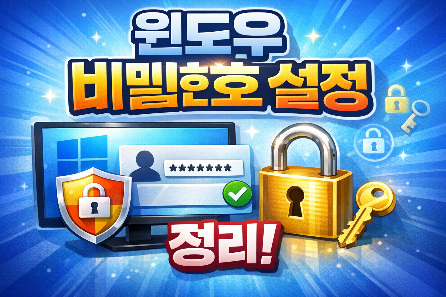 윈도우 비밀번호 설정
