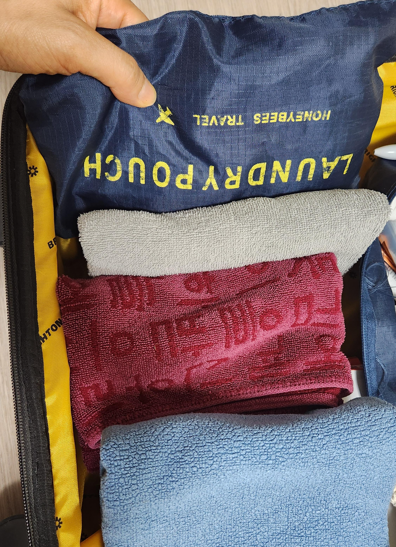 항암 준비물 가방싸기 수건