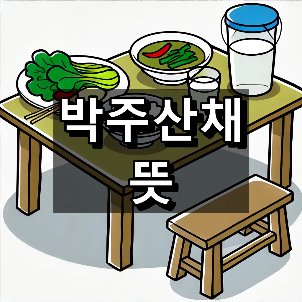 박주산채 뜻 대표 이미지