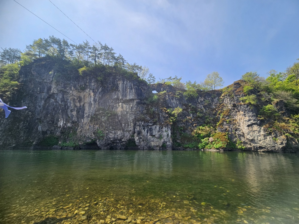 한반도지형 뗏목체험
