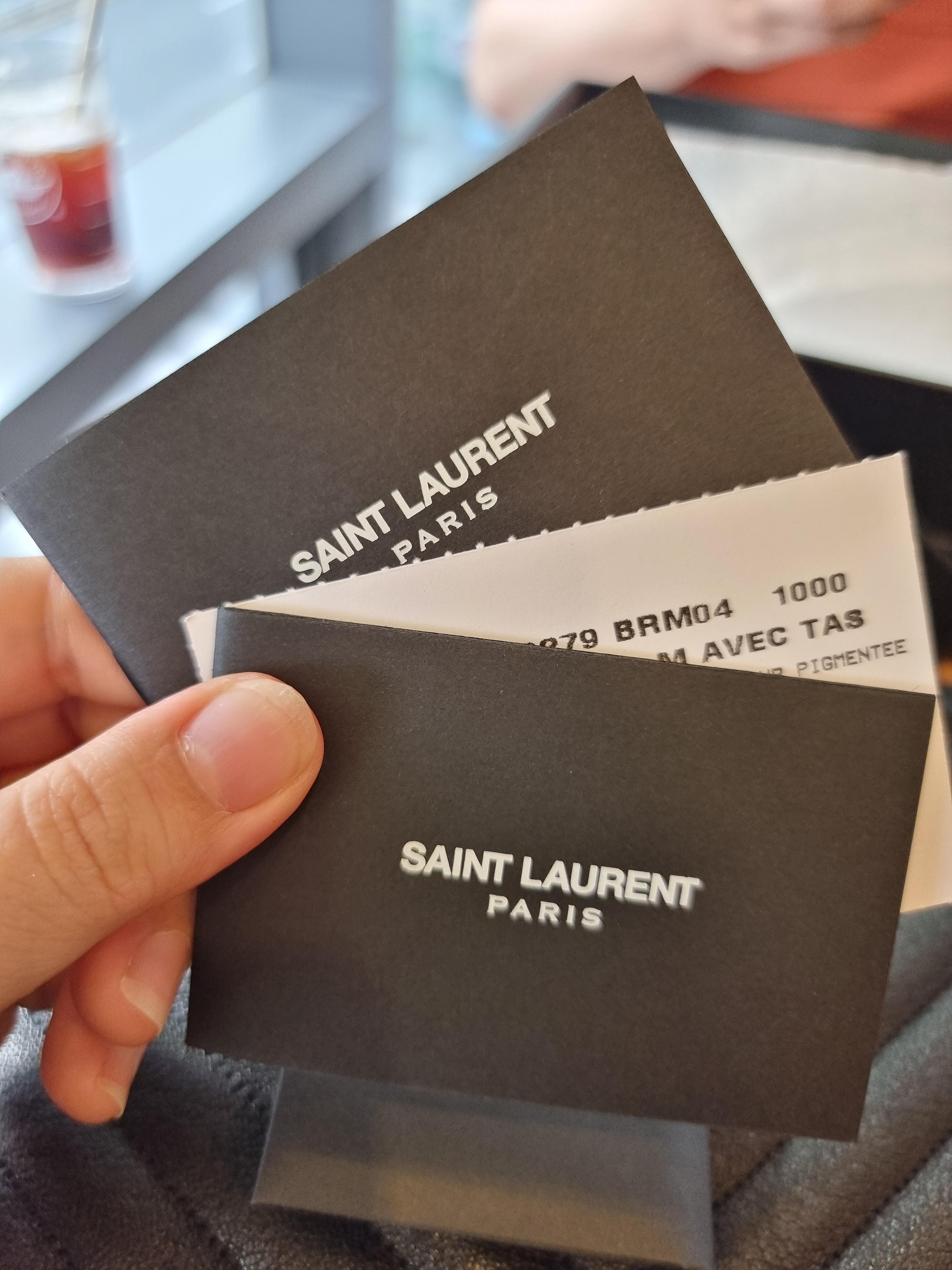 YSL 생로랑 마틀라세 컬리지 모노그램 생로랑 사첼백