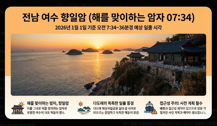 2026 해돋이 명소 지역별 완벽정리