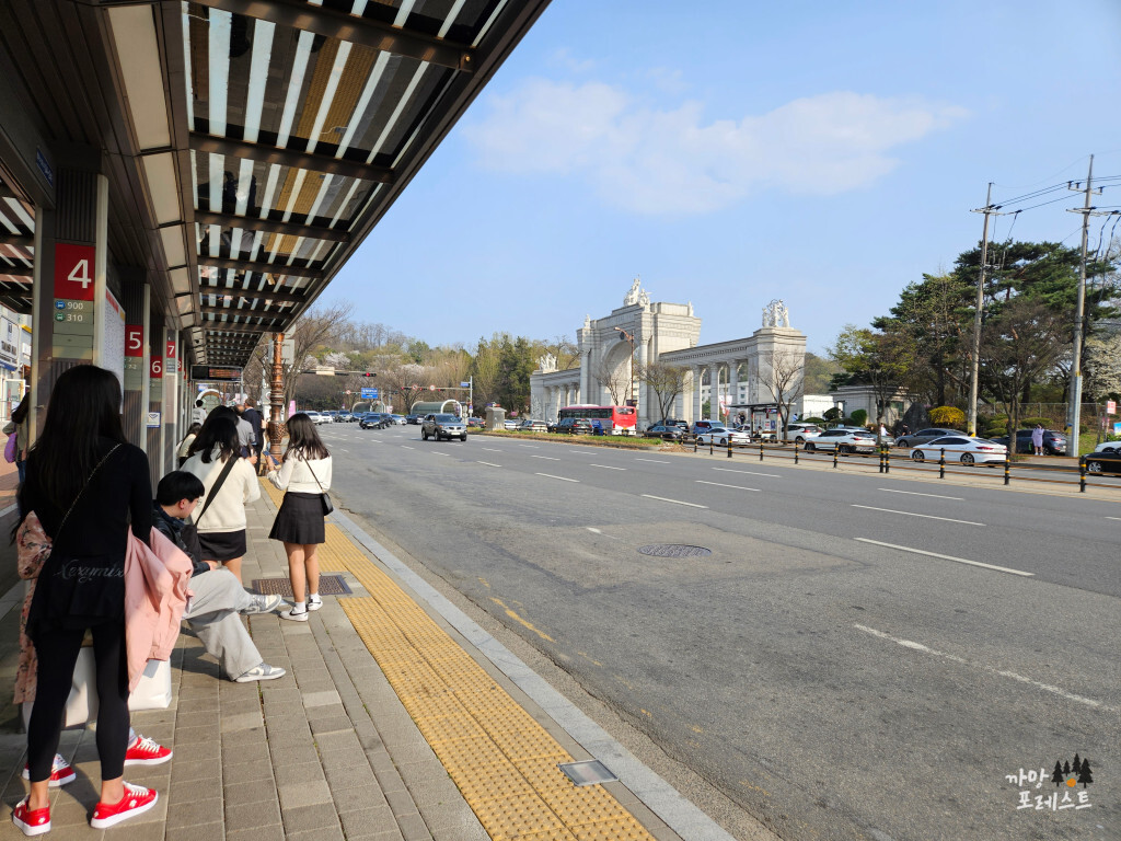 경희대 국제 캠퍼스 버스정류장