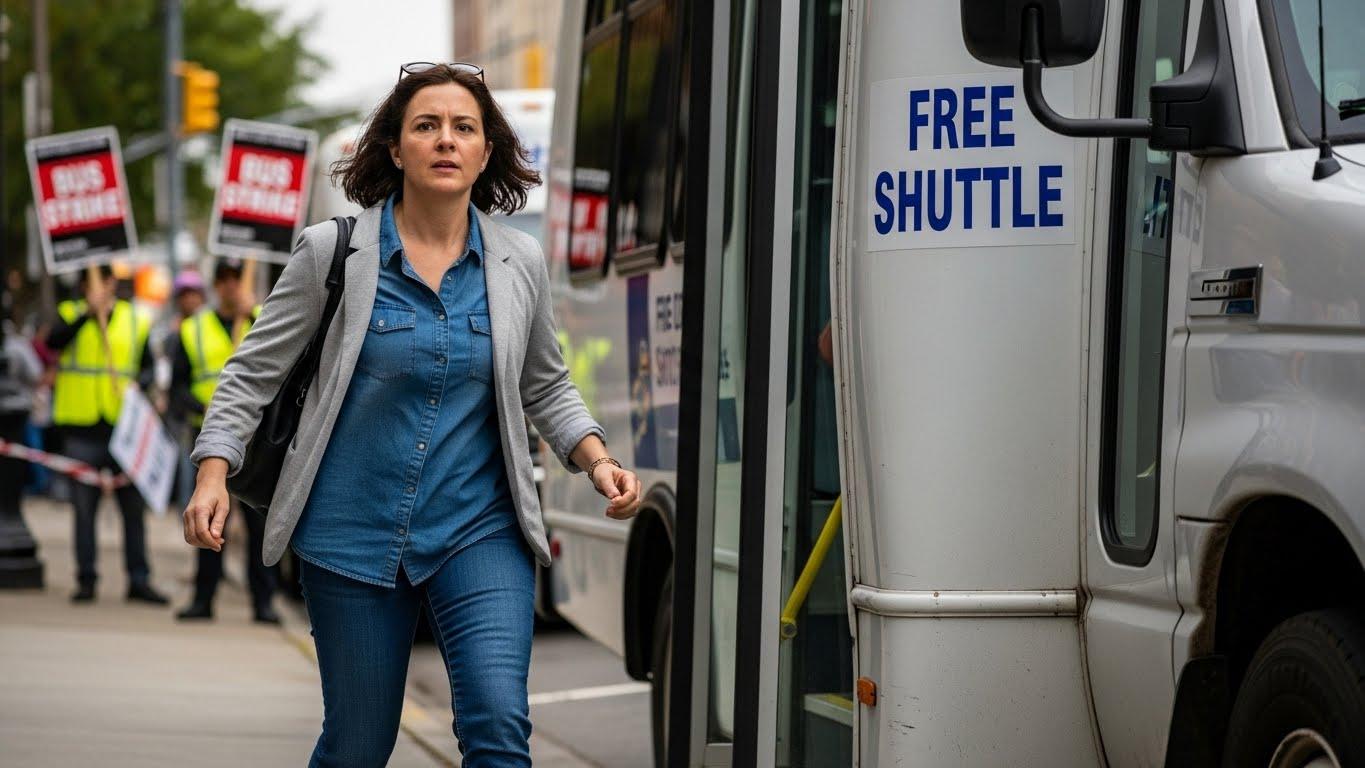 버스 파업 무료셔틀버스