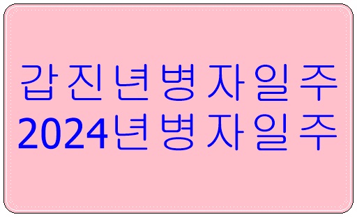 갑진년병자일주