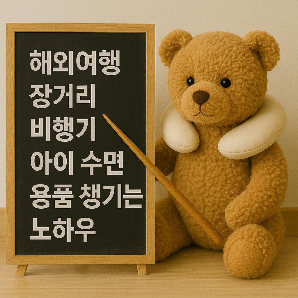 해외여행 장거리 비행기 아이 수면용품 챙기는 노하우