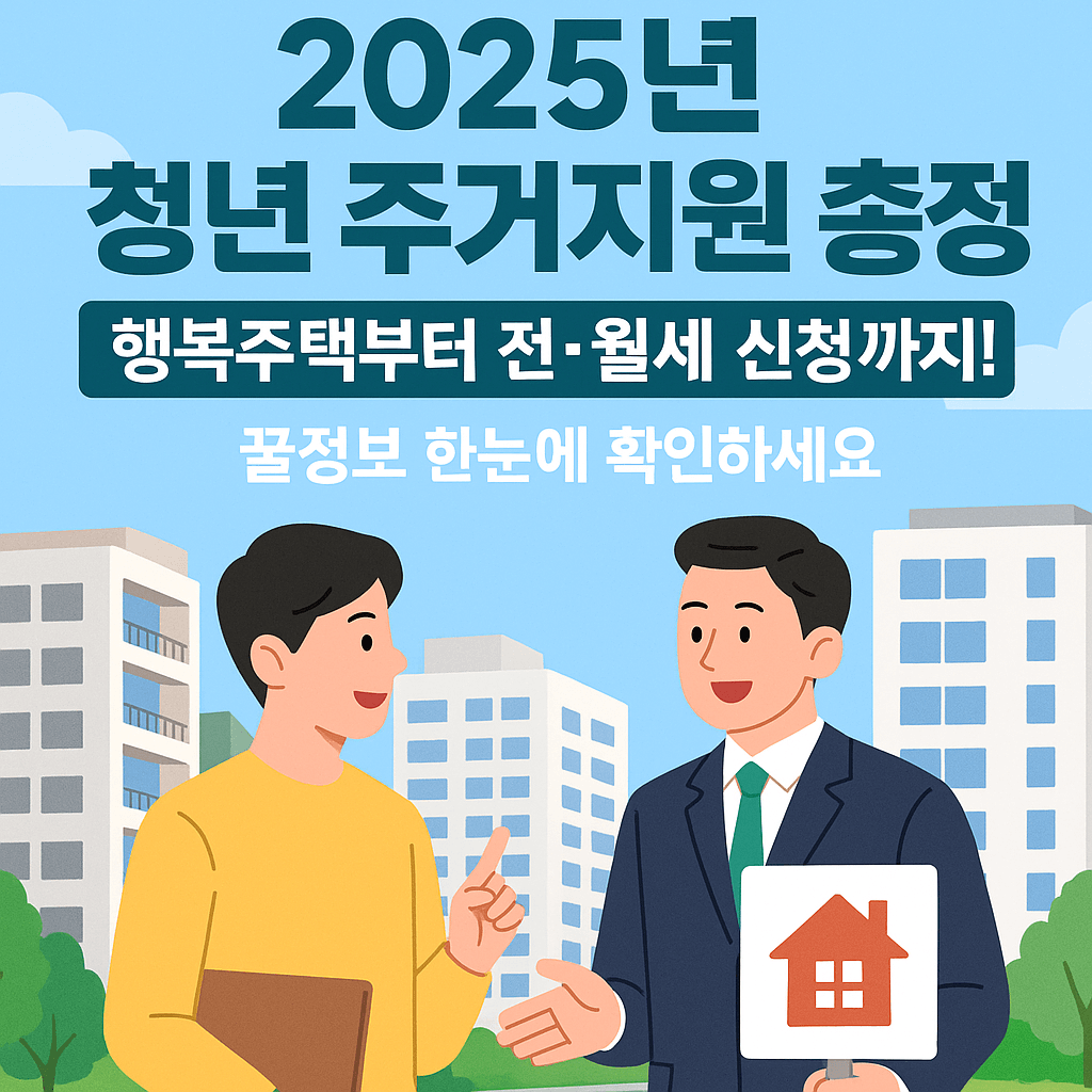 2025년 청년 주거지원 정책 총정리! 행복주택부터 전&middot;월세 신청방법