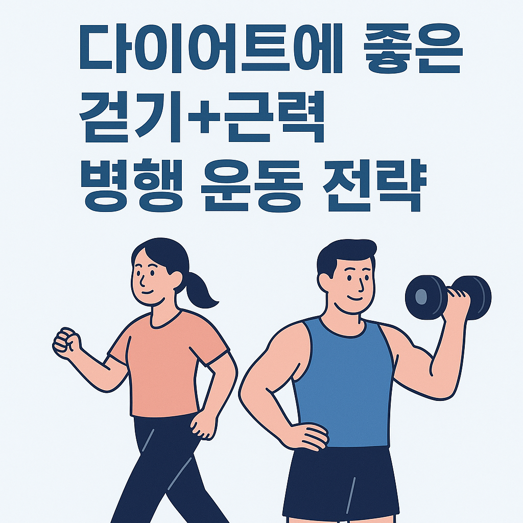 다이어트에 좋은 걷기+근력 병행 운동 전략