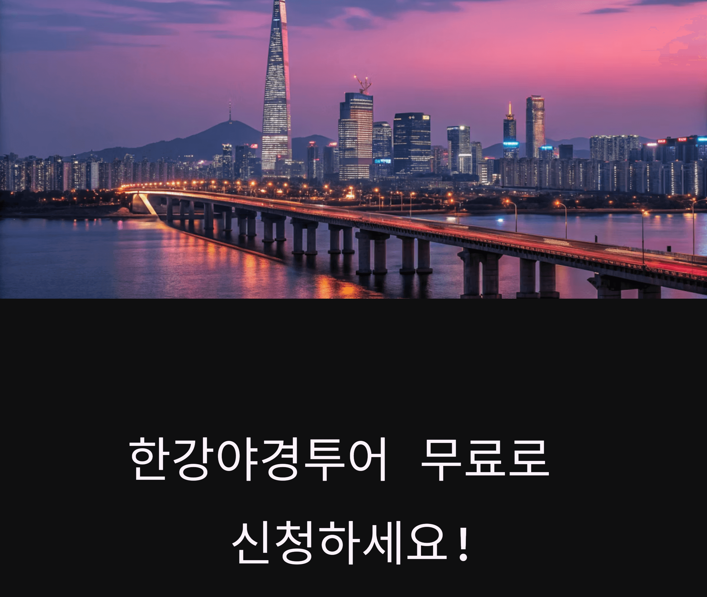 한강 야경 투어 예약 관련 사진