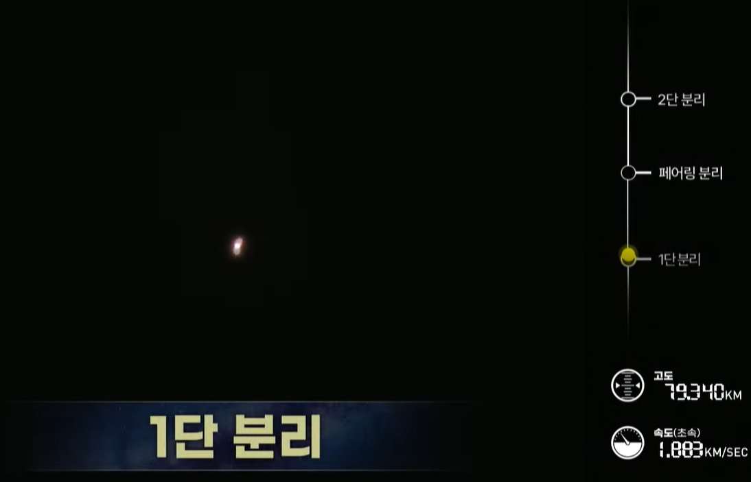 자료:우주항공청유튜브 누리호 4차 발사 과정