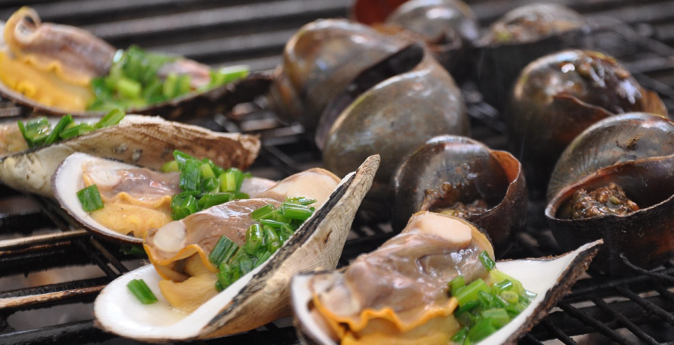 조개구이의 모습