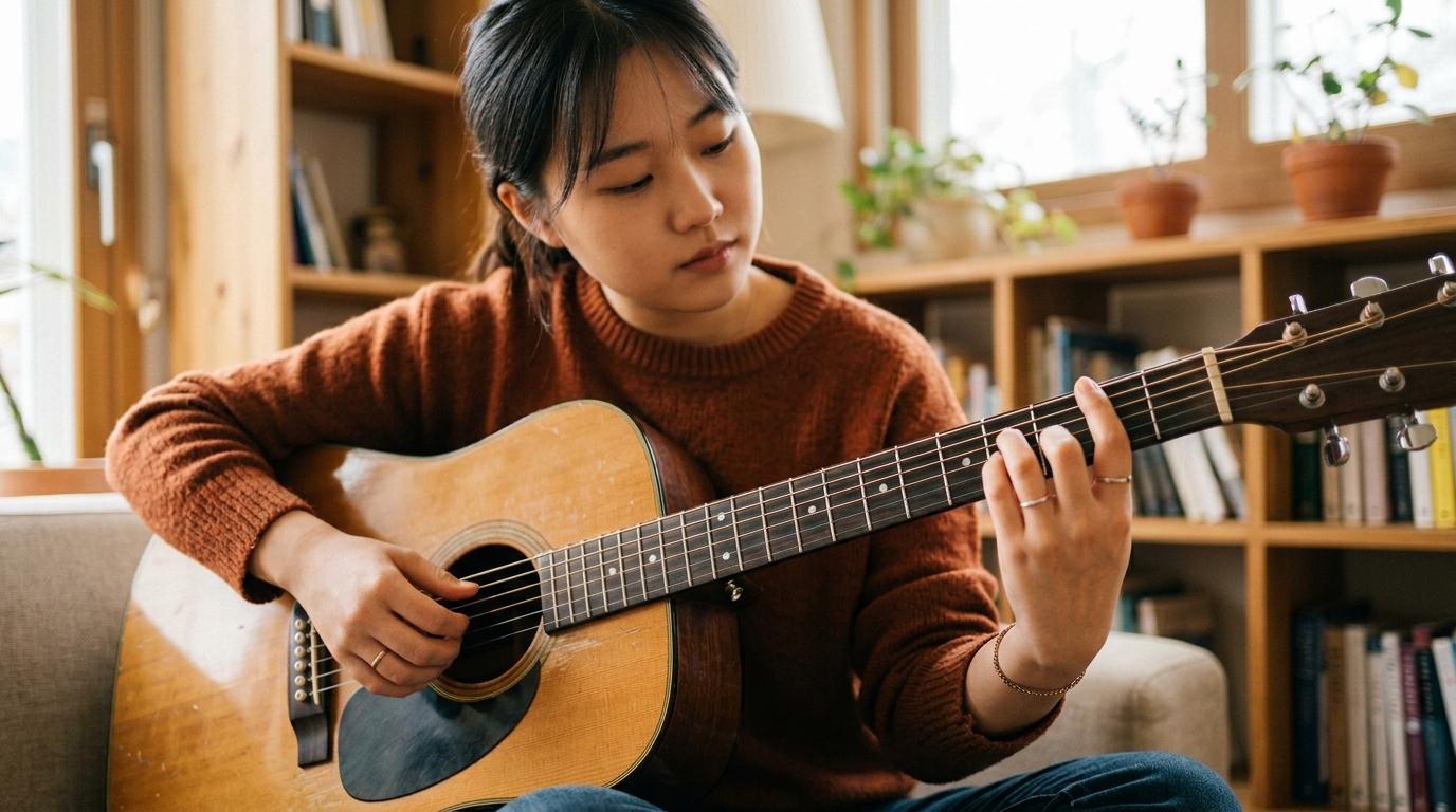 기타 F코드 운지법