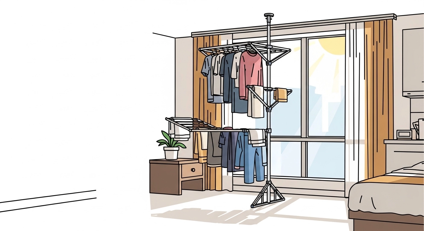 좁은 원룸 빨래 전쟁 끝! 공간 차지 안 하는 건조대 &amp; 설치 꿀팁 5가지 (추천)