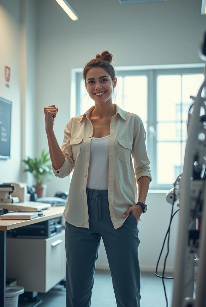 부업을 도전하는 여자 이미지