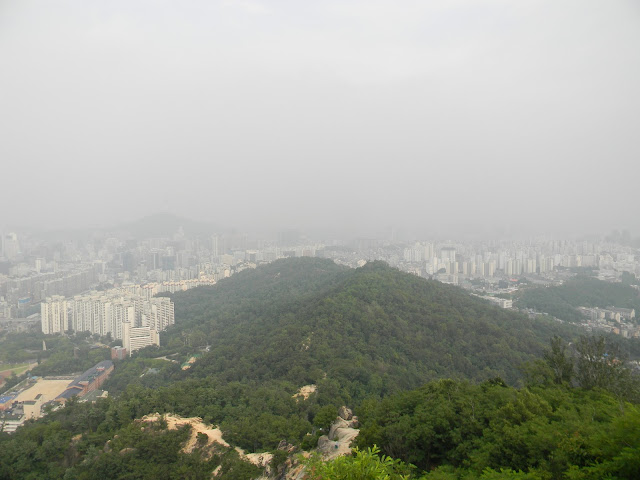 무악산 동봉수대에서 바라본 안산 남쪽 자락