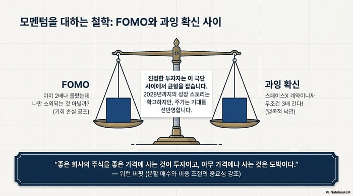 모멘텀을 대하는 철학 FOMO와 과잉 확신 사이