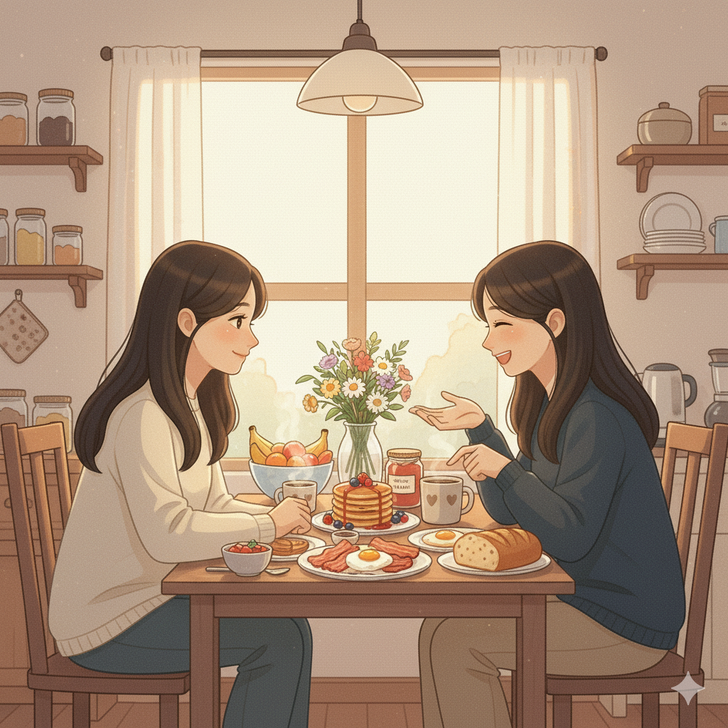주말의 식탁 위에