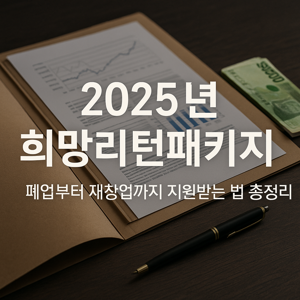 2025 희망리턴패키지 완전 정리｜폐업부터 재창업까지 통합 지원받는 법