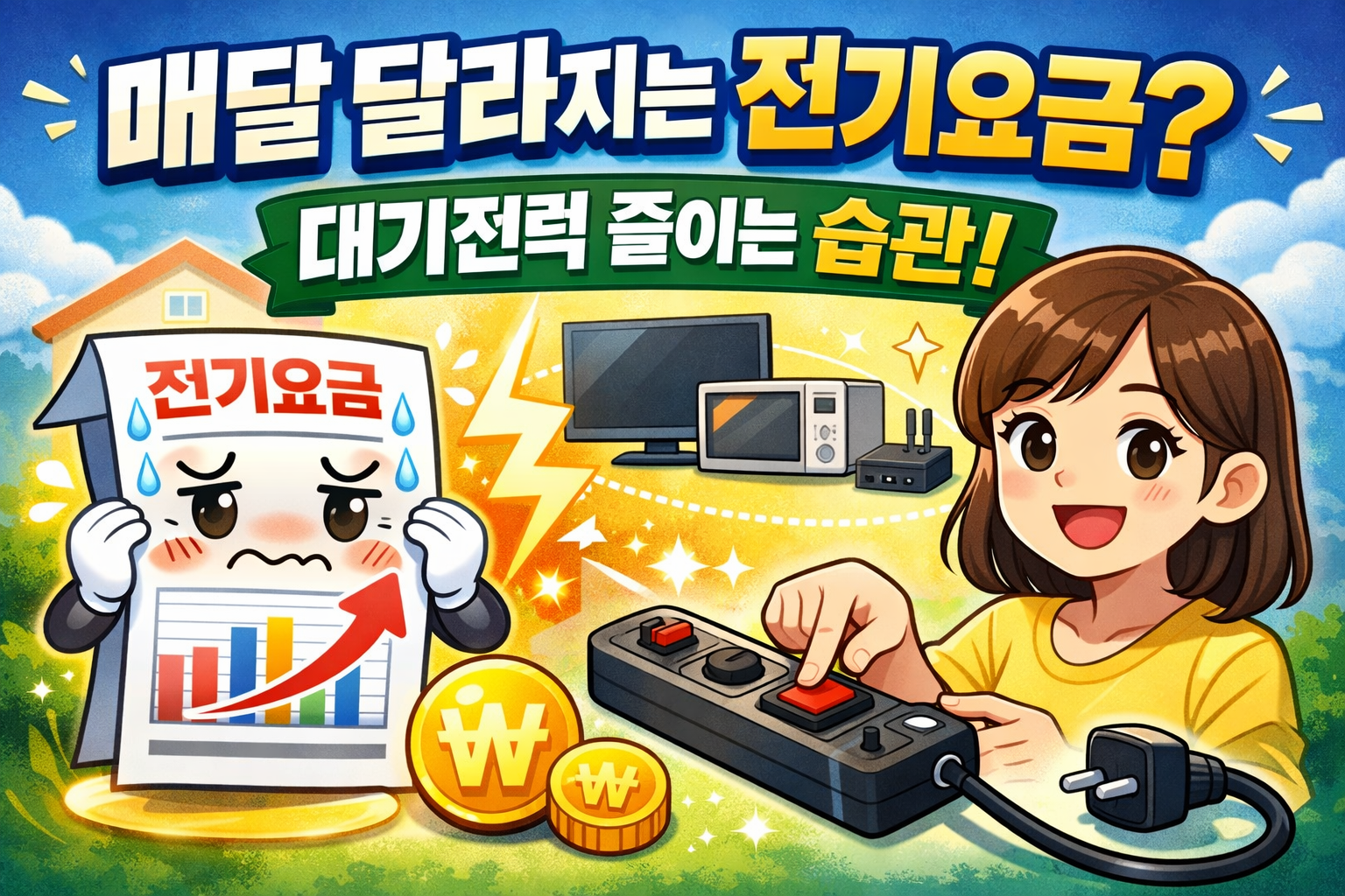 매달 전기 요금이 달라지는 이유와 대기 전력 관리 습관