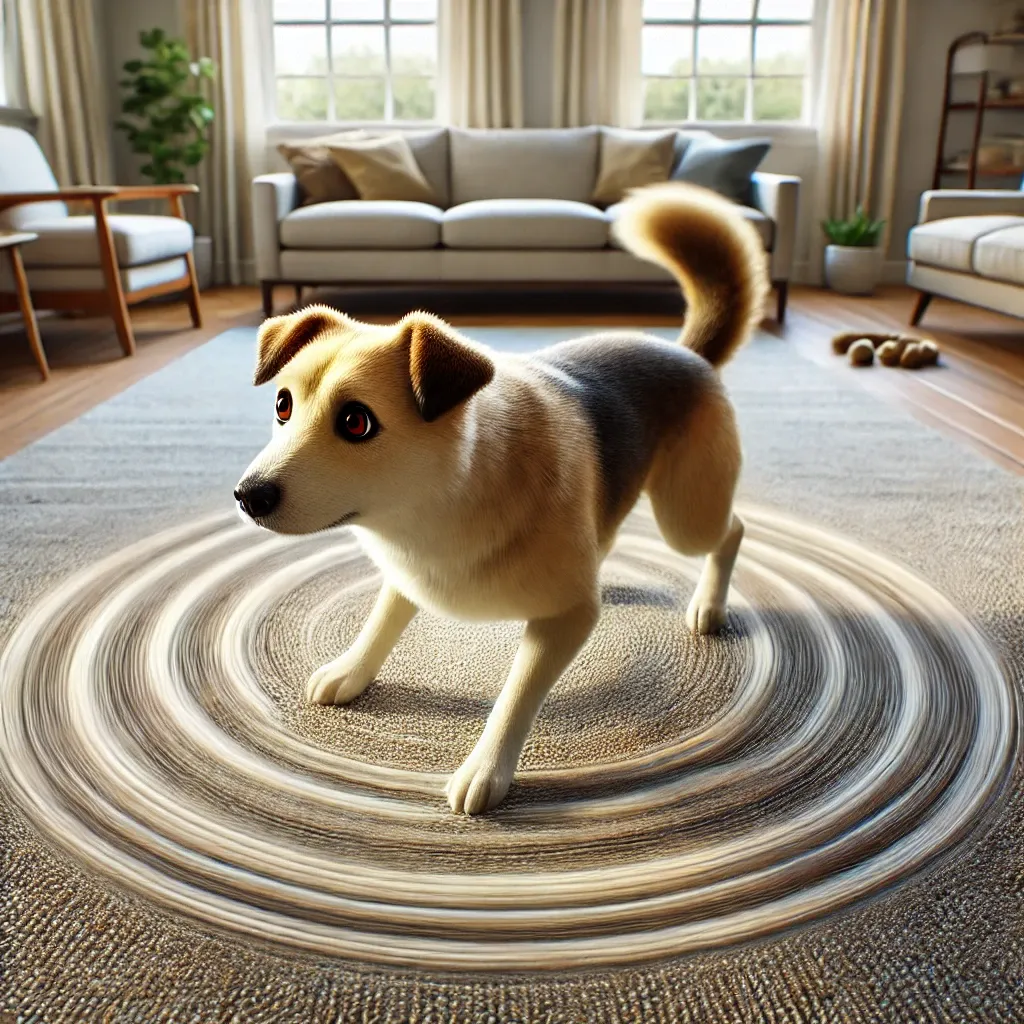 강아지가 한곳에서 도는 이유와 행동 분석