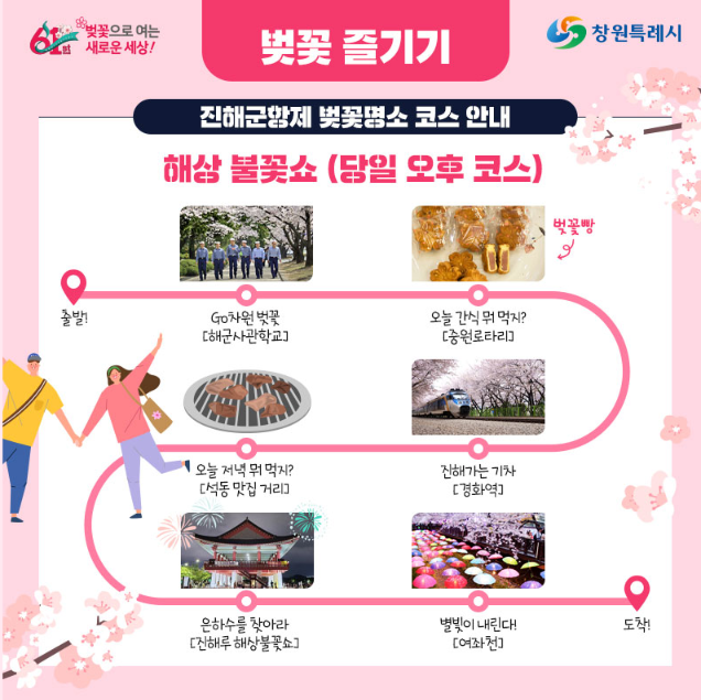 진해 군항제 벚꽃 투어 코스 2