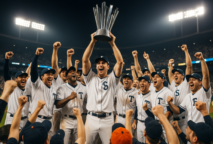 한국시리즈 우승 세레머니 사진