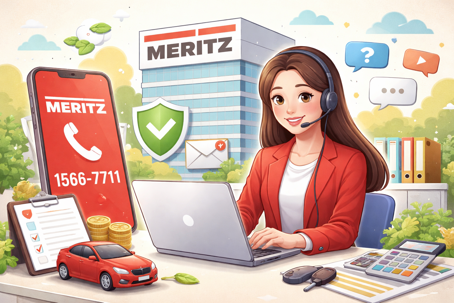 메리츠화재 고객센터 전화번호와 상담원 연결 방법, 업무시간 안내 관련 사진