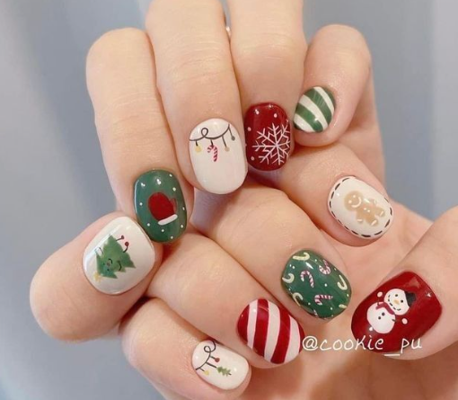 2024 크리스마스 네일