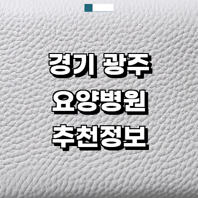 경기도 광주 요양병원