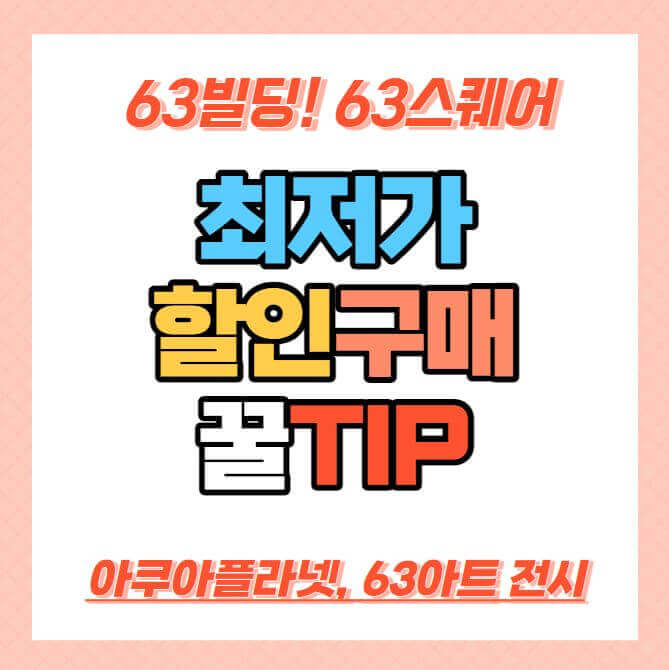 아쿠아플라넷 63 종합권 할인