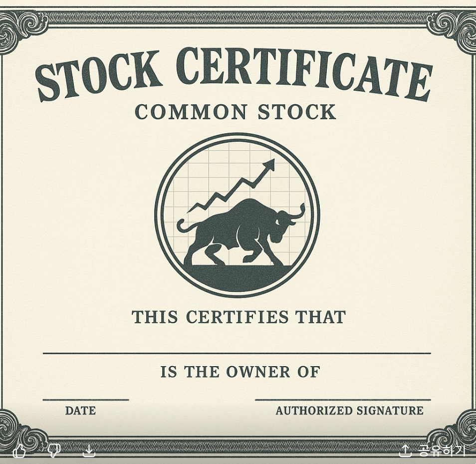 보통주 주식 증서