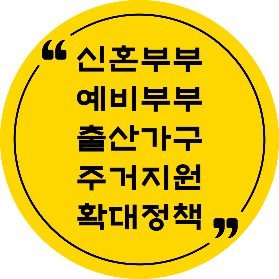 신혼부부출산가구 주거지원정책