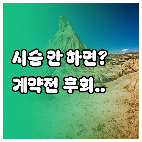 모델 YL 계약 전 반드시 시승해봐야..