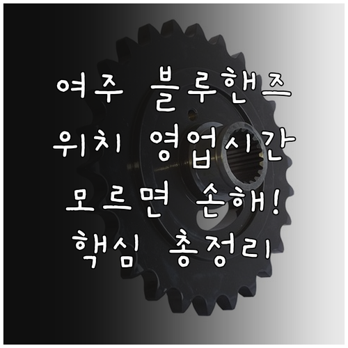 여주 블루핸즈 지점별 주소 및 평일 ..