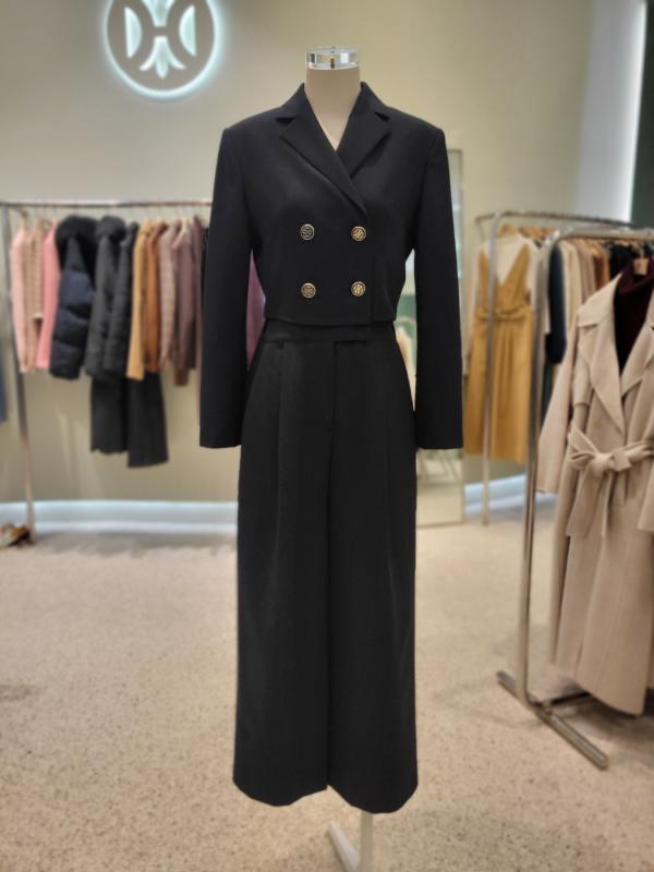 듀엘 더블자켓 핀턱 점프슈트 L234MSE031