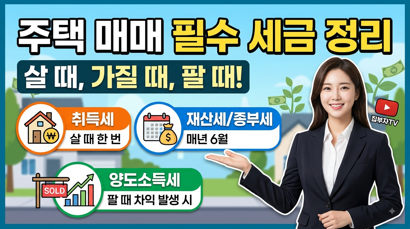 주택 매매 시 내야 하는 세금