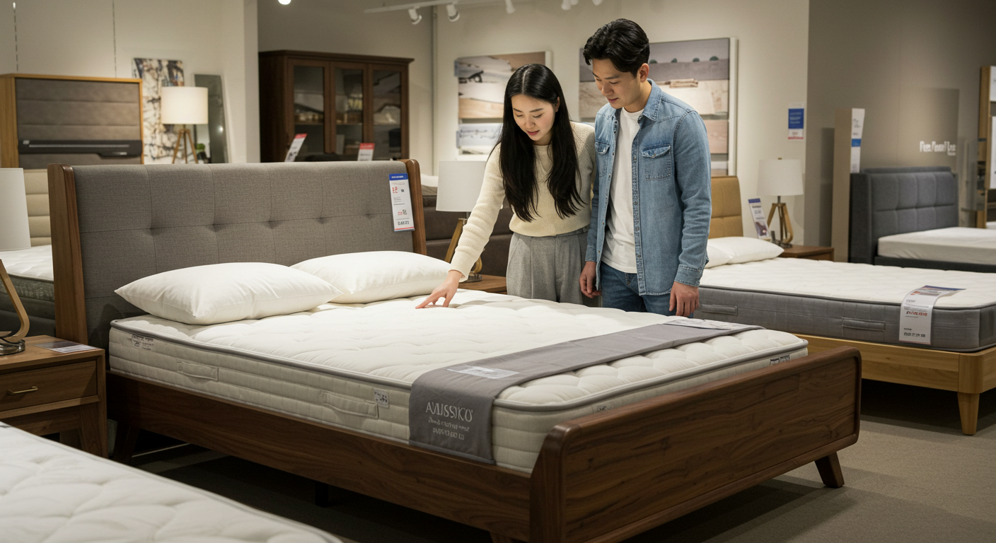 퀸 사이즈 침대 규격