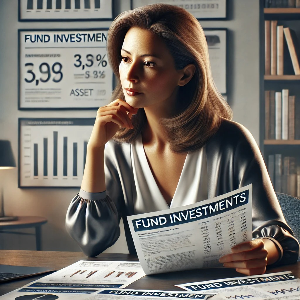 펀드 투자를 고민하는 여성
