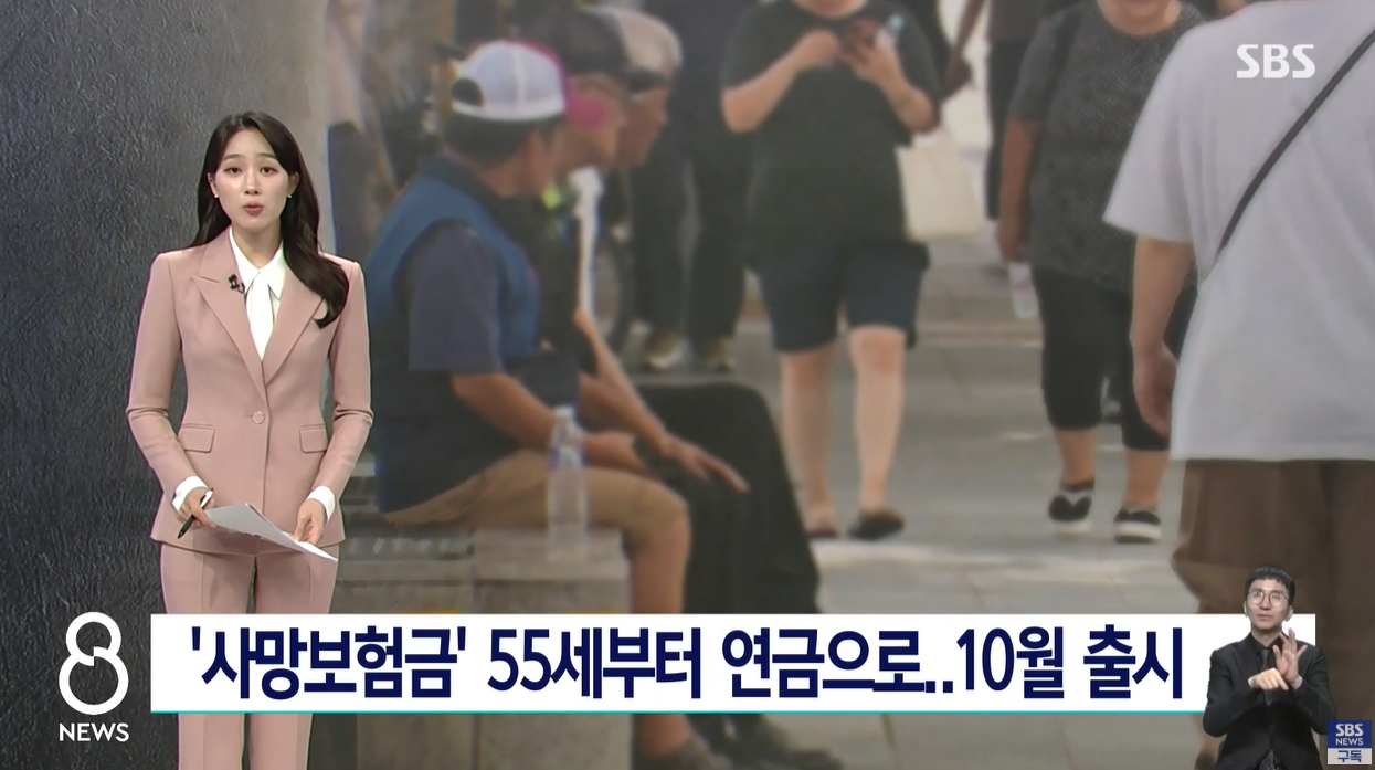 종신보험 연금전화 사망보험금유동화 소득공백해소 노후안전망 웰빙라이프