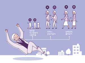 블랙아이스 낙상