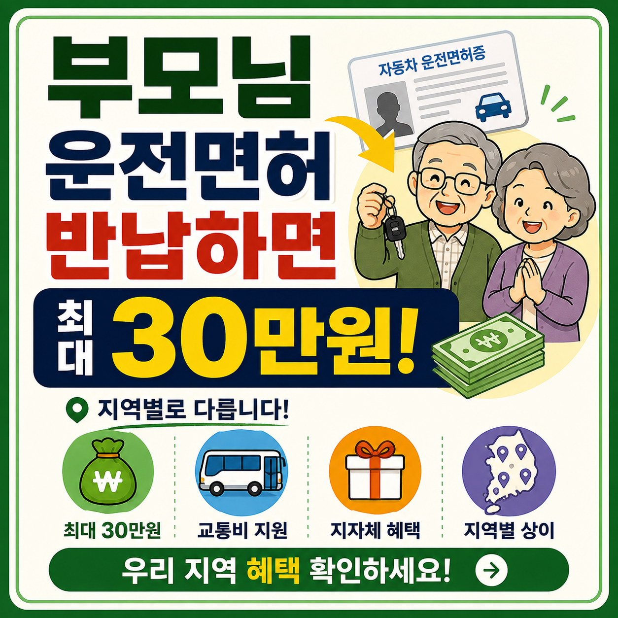 부모님 운전면허 반납