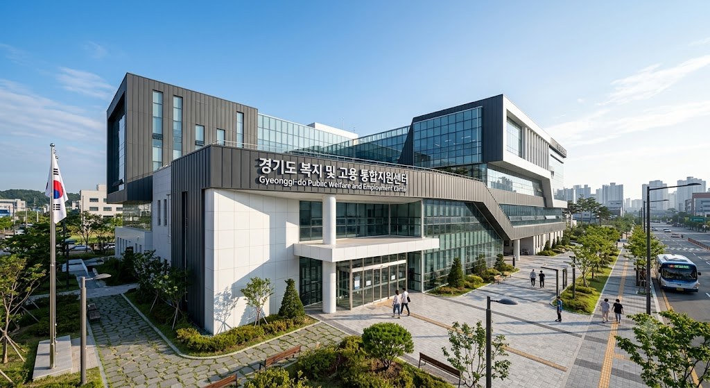 경기도 신중년 일자리 및 복지 지원 통합 전산 인프라 센터 전경