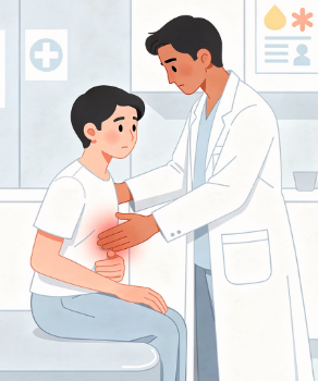 오른쪽 옆구리 통증 의심되는 병