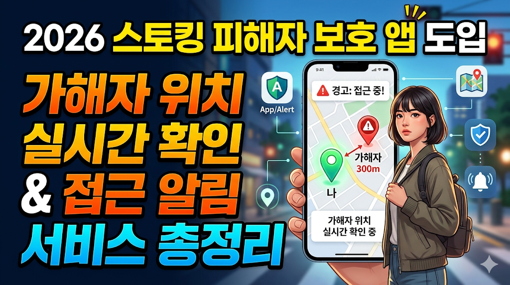 스토킹 가해자 접근 금지 위반하면 내 폰으로 즉시 알림? 2026 실시간 위치 추적 시스템 활용법