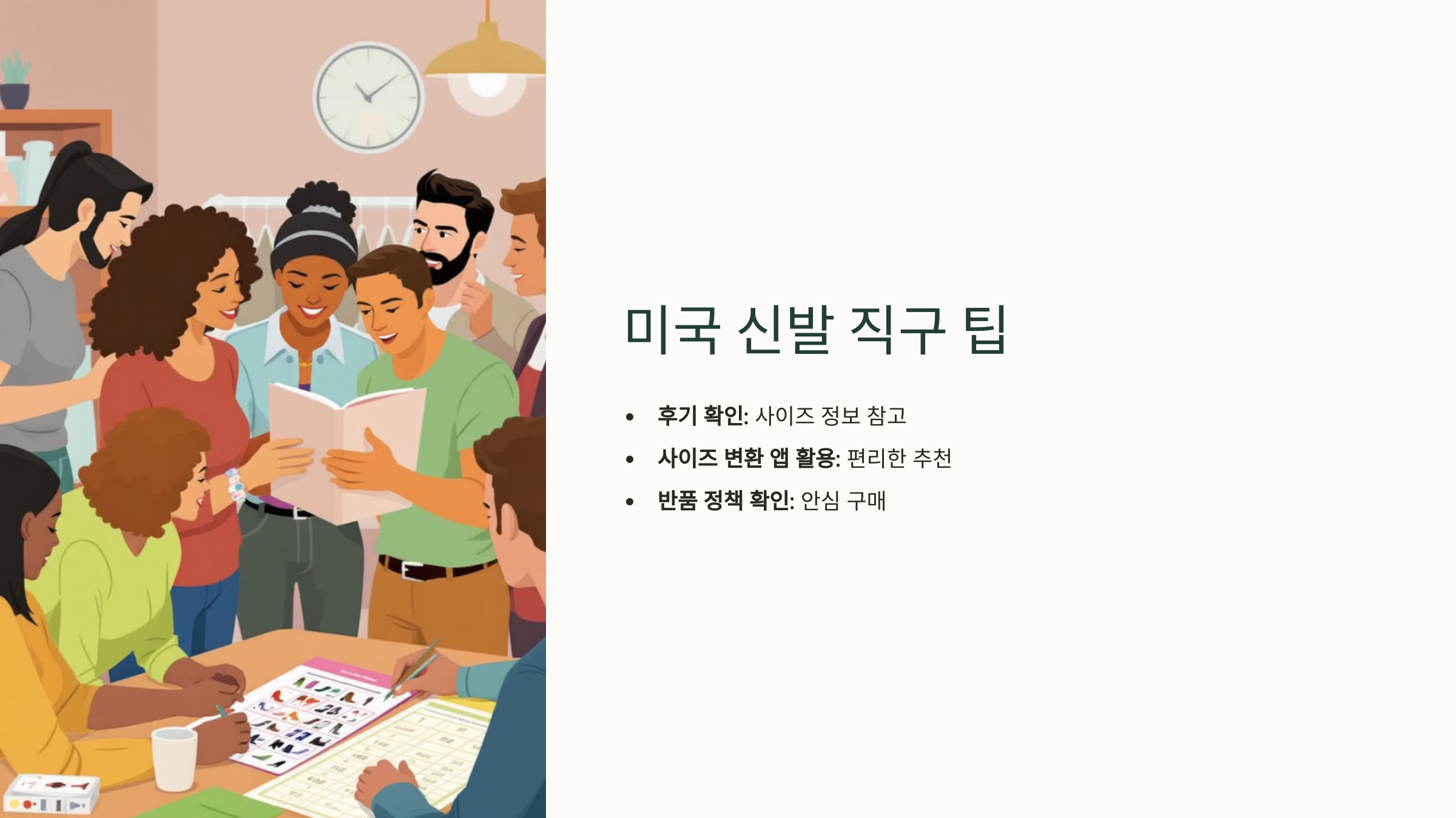 미국 신발 사이즈표