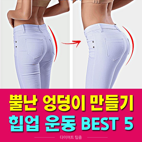 최고의 힙업 운동 5가지, 애플힙 운동, 엉덩이 살빼는 운동, 다이어트 팁줌 매일꿀정보