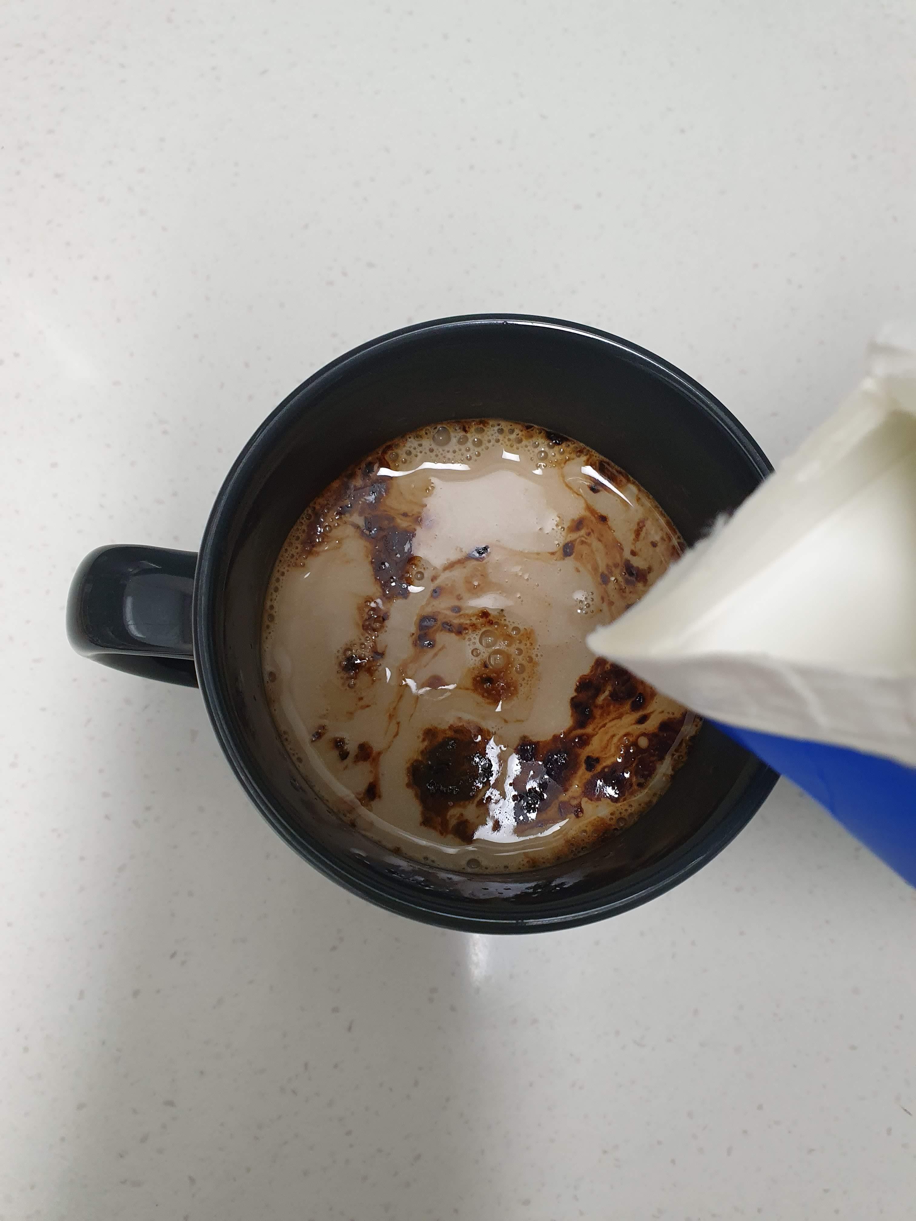 커피우유 데우기