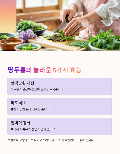 땅두릅의 놀라운 5가지 효능