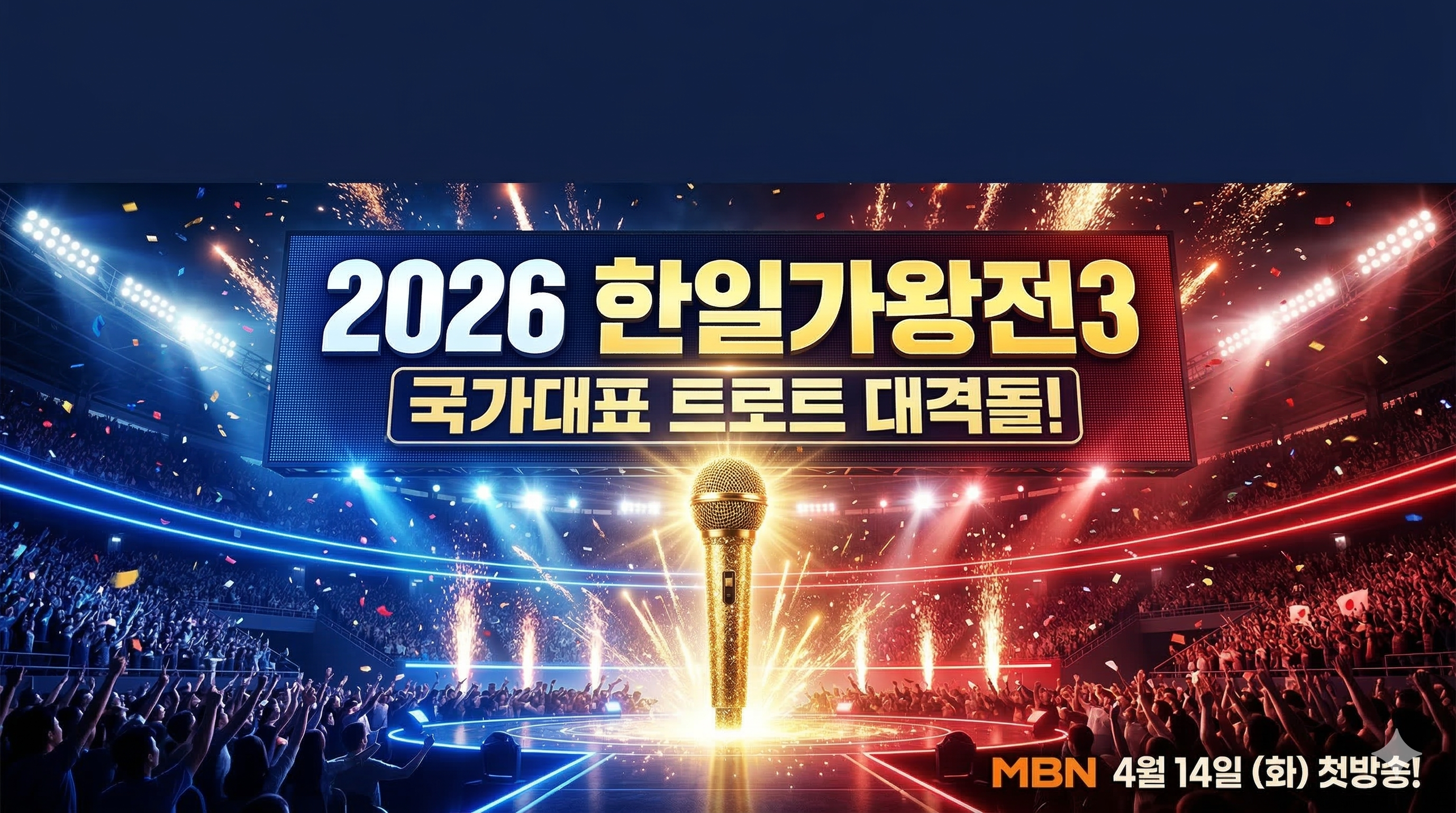 한일가왕전3 편성표 2026 총정리! 화요일 밤의 귀환, 첫방송부터 결승·다시보기 완벽 가이드